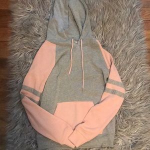 Pink and Gray Hoodie. Worn never. Size:Small